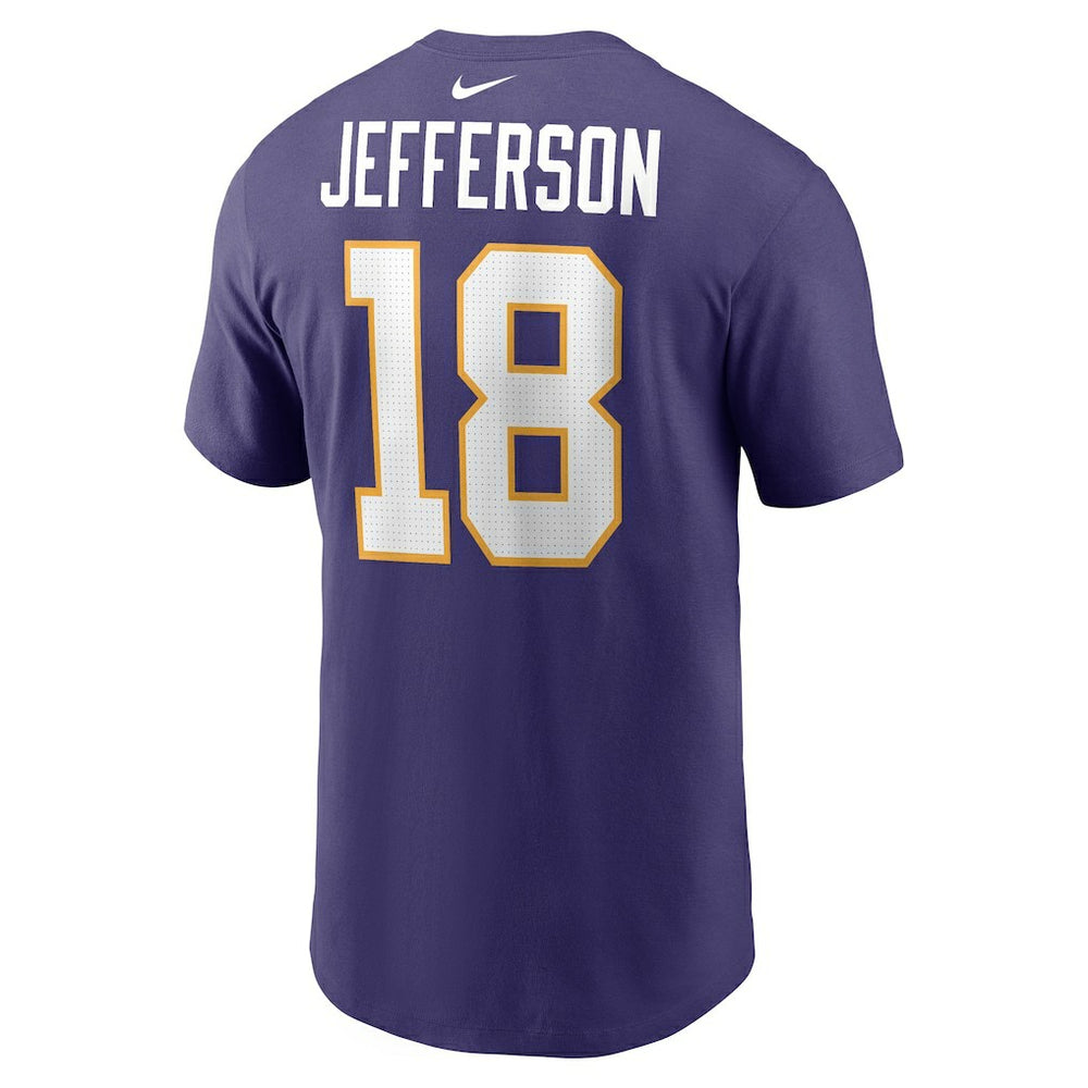 Nike Justin Jefferson Minnesota Vikings Classic Player Name & Number T-Shirt Purple