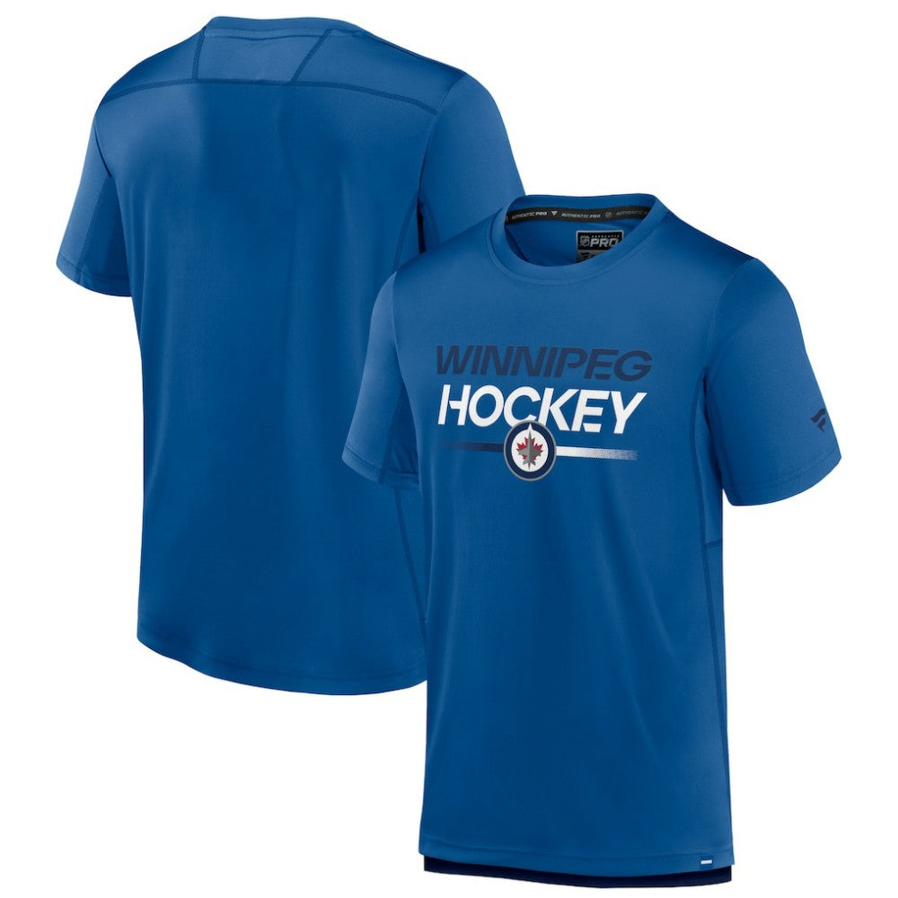 Winnipeg Jets Fanatics Authentic Pro Tech T-Shirt - Blue - NHL 5100414