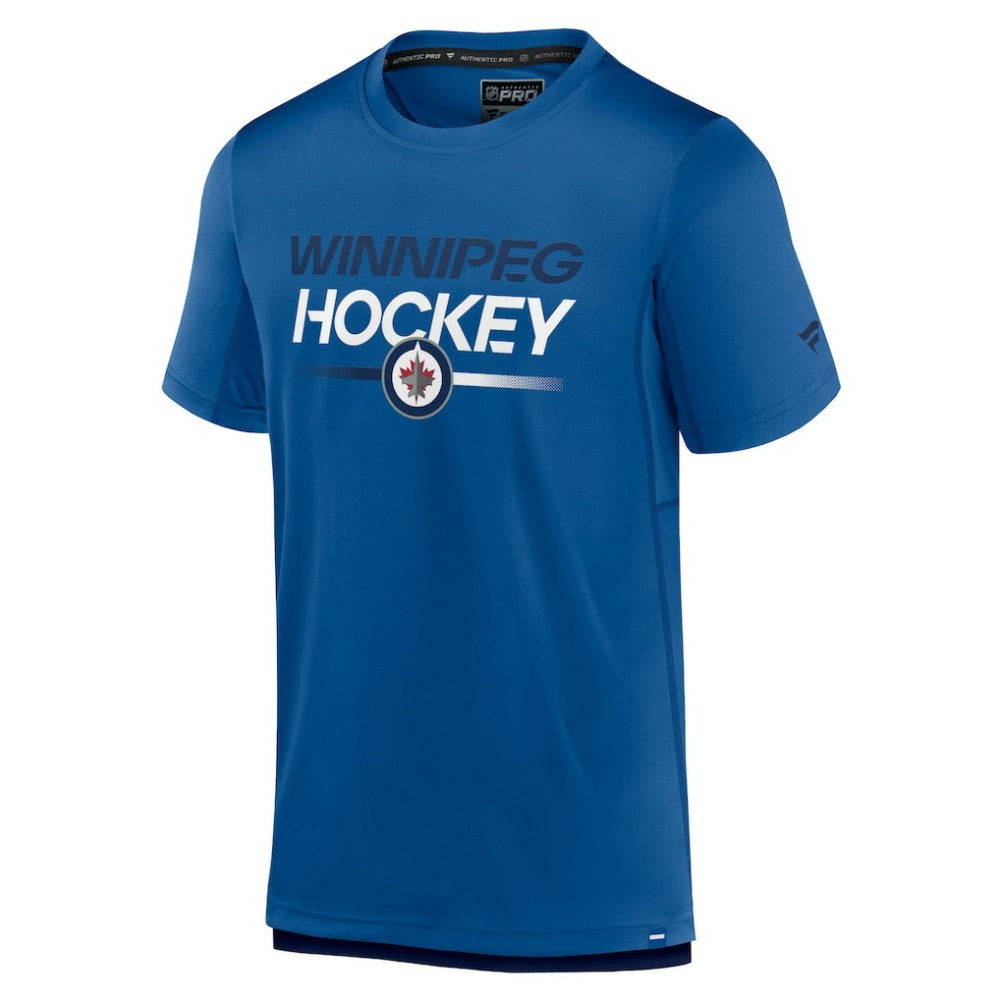Winnipeg Jets Fanatics Authentic Pro Tech T-Shirt - Blue - NHL 5100414