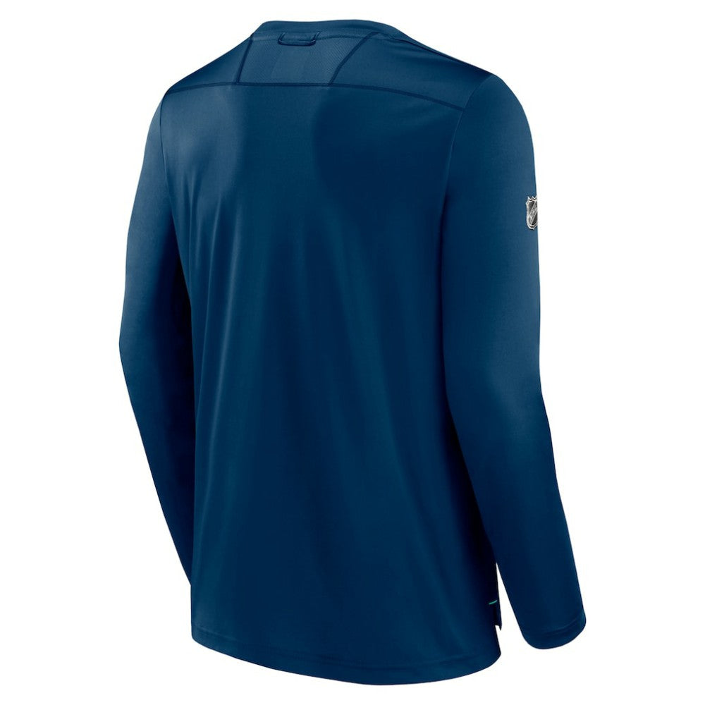 Seattle Kraken Fanatics Authentic Pro Long Sleeve T-Shirt - Deep Sea Blue - NHL 5100451