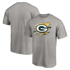 Green Bay Packers True Color T-Shirt Heather Gray