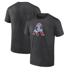 New England Patriots Throwback Logo T-shirt Charcoal