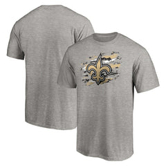 New Orleans Saints True Color T-Shirt Heather Gray