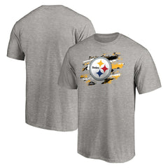 Pittsburgh Steelers True Color T-Shirt Heather Gray