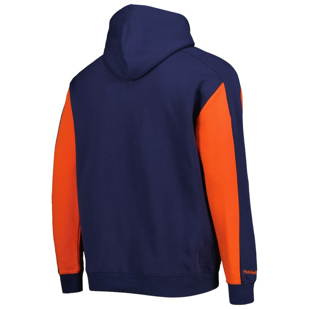 Houston Astros Mitchell & Ness Colorblocked Fleece Pullover Hoodie - Navy/Orange - Mitchell & Ness Discount
