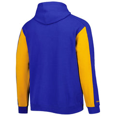 Milwaukee Brewers Mitchell & Ness Colorblocked Fleece Pullover Hoodie - Royal/Gold - Mitchell & Ness on Sale