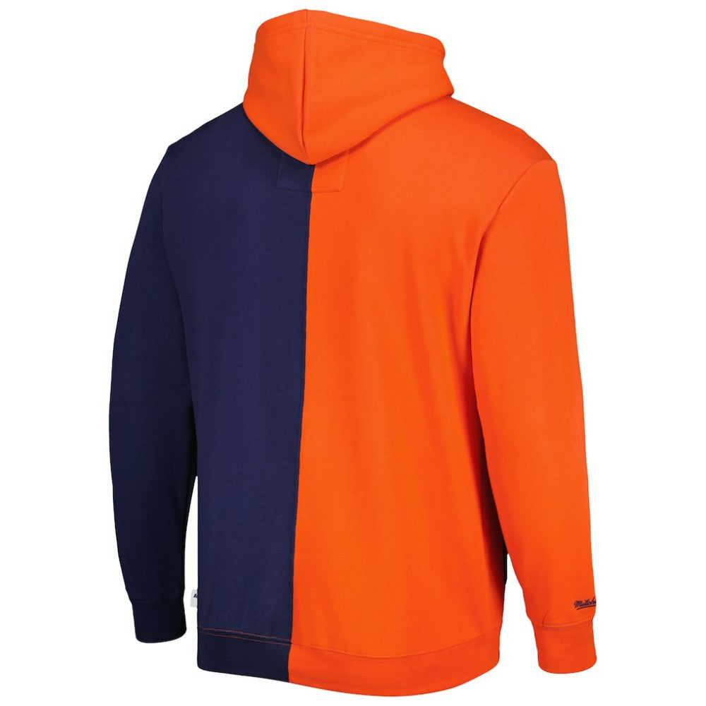 Houston Astros Mitchell & Ness Fleece Full-Zip Hoodie - Orange/Navy - Mitchell & Ness Sale
