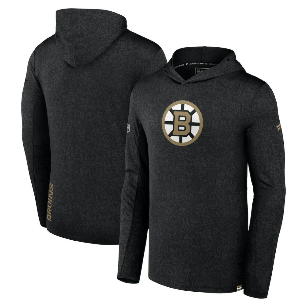Boston Bruins Fanatics Authentic Pro Lightweight Pullover Hoodie - Black - NHL 5100808