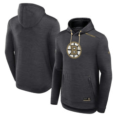 Boston Bruins Fanatics Authentic Pro Tech Pullover Hoodie - Heather Charcoal - NHL 5101369