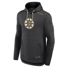 Boston Bruins Fanatics Authentic Pro Tech Pullover Hoodie - Heather Charcoal - NHL 5101369