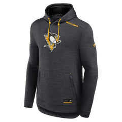 Pittsburgh Penguins Fanatics Authentic Pro Tech Pullover Hoodie - Heather Charcoal - NHL 5101370