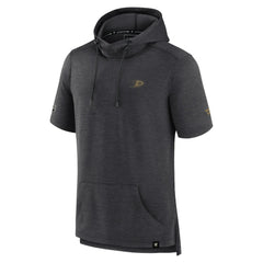 Anaheim Ducks Fanatics Authentic Pro Short Sleeve Pullover Hoodie - Heather Charcoal - NHL 5101484