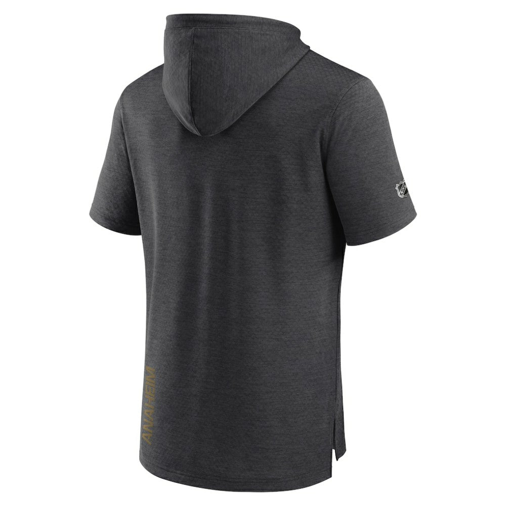 Anaheim Ducks Fanatics Authentic Pro Short Sleeve Pullover Hoodie - Heather Charcoal - NHL 5101484