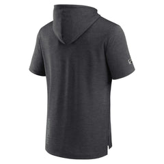 Pittsburgh Penguins Fanatics Authentic Pro Short Sleeve Pullover Hoodie - Heather Charcoal - NHL 5101492