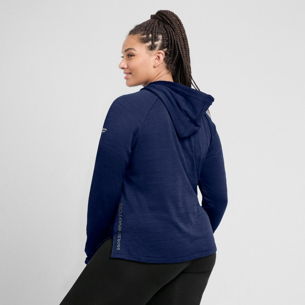 Washington Capitals Fanatics Women's Authentic Pro Pullover Hoodie - Heather Navy - NHL 5102205