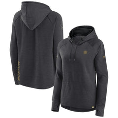 Boston Bruins Fanatics Women's Authentic Pro Pullover Hoodie - Heather Charcoal - NHL 5102223