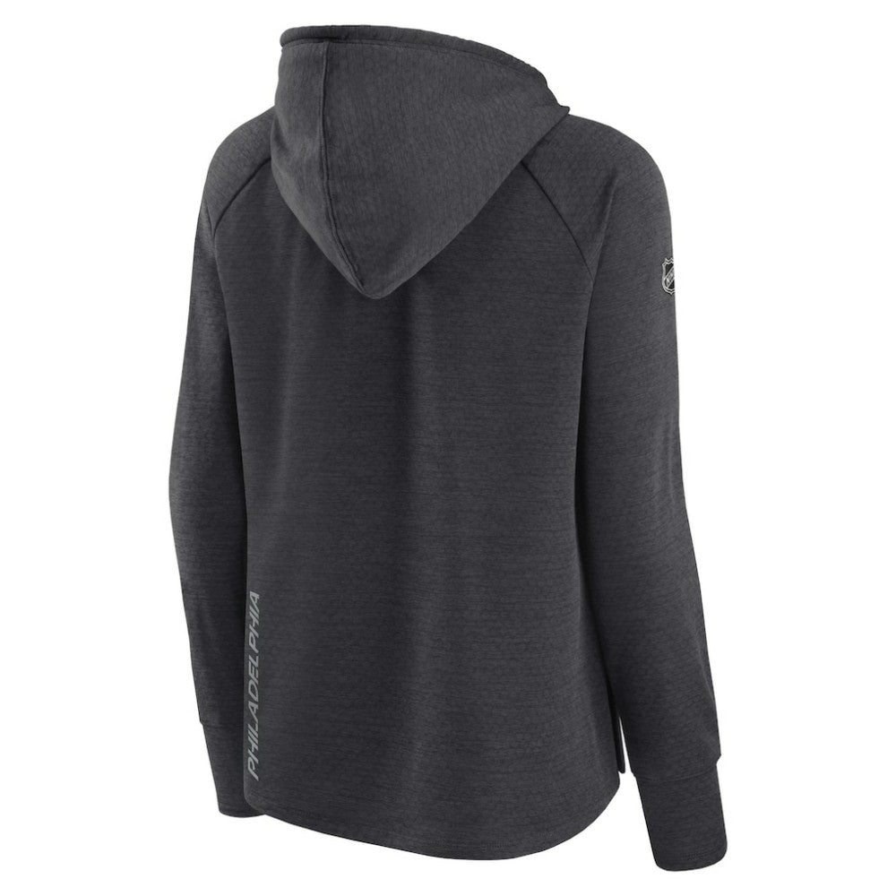 Philadelphia Flyers Fanatics Women's Authentic Pro Pullover Hoodie - Heather Charcoal - NHL 5102229