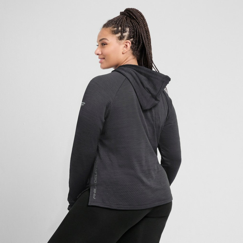 Philadelphia Flyers Fanatics Women's Authentic Pro Pullover Hoodie - Heather Charcoal - NHL 5102229