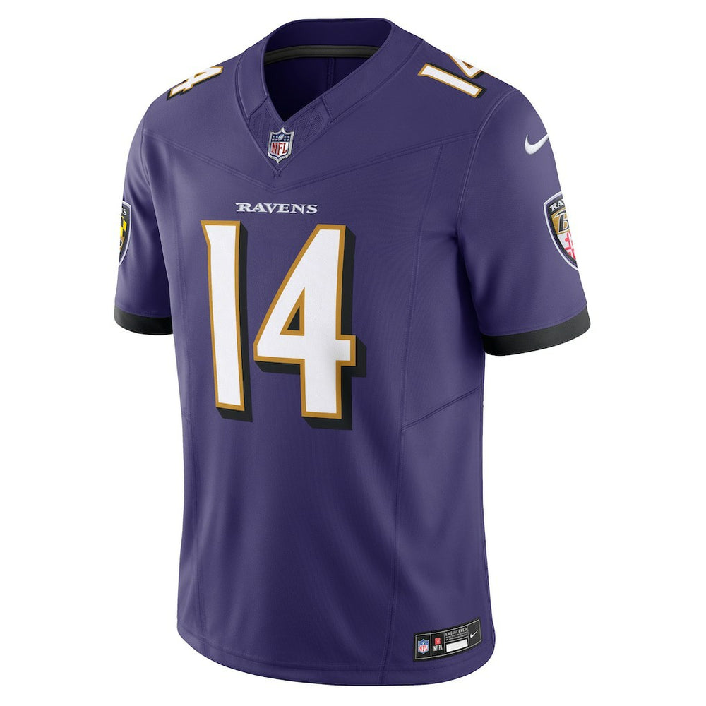 Nike Kyle Hamilton Baltimore Ravens Vapor F.U.S.E. Limited Jersey Purple