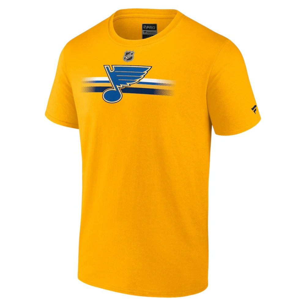St. Louis Blues Fanatics Authentic Pro Secondary T-Shirt - Gold - NHL 5103275