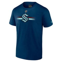 Seattle Kraken Fanatics Authentic Pro Secondary Logo T-Shirt - Deep Sea Blue - NHL 5103346