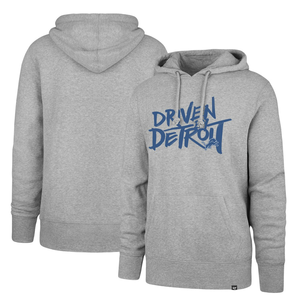 47 brand Detroit Lions '47 Driven by Detroit Pullover Hoodie Gray