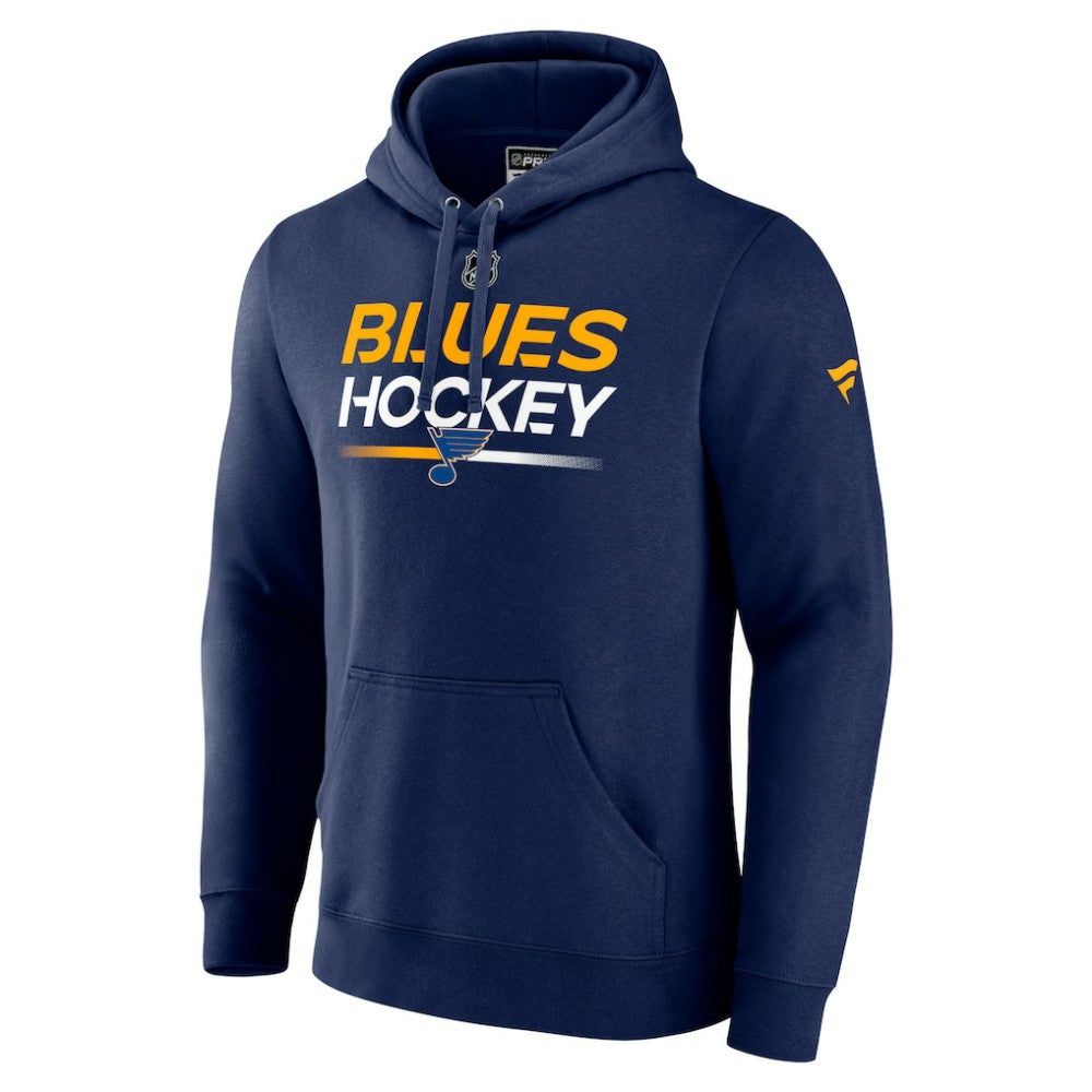 St. Louis Blues Fanatics Authentic Pro Pullover Hoodie - Navy - NHL 5103950