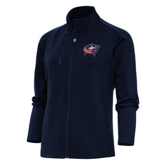 Columbus Blue Jackets Antigua Women's Team Logo Generation Full-Zip Jacket - Navy - NHL 5104531