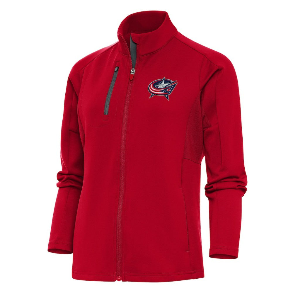Columbus Blue Jackets Antigua Women's Team Logo Generation Full-Zip Jacket - Red - NHL 5104532