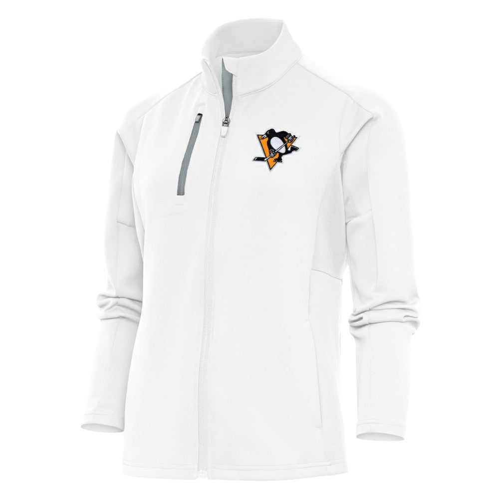 Pittsburgh Penguins Antigua Women's Team Logo Generation Full-Zip Jacket - White - NHL 5104570