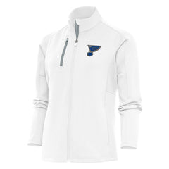St. Louis Blues Antigua Women's Team Logo Generation Full-Zip Jacket - White - NHL 5104577