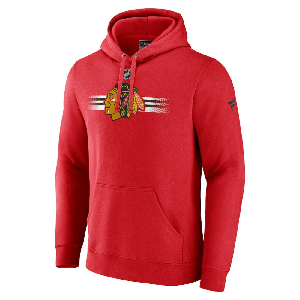 Chicago Blackhawks Fanatics Authentic Pro Secondary Pullover Hoodie - Red - NHL 5104905