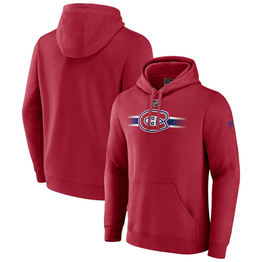 Montreal Canadiens Fanatics Authentic Pro Secondary Pullover Hoodie - Red - NHL 5104990