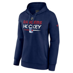New York Rangers Fanatics Women's Authentic Pro Pullover Hoodie - Navy - NHL 5105291
