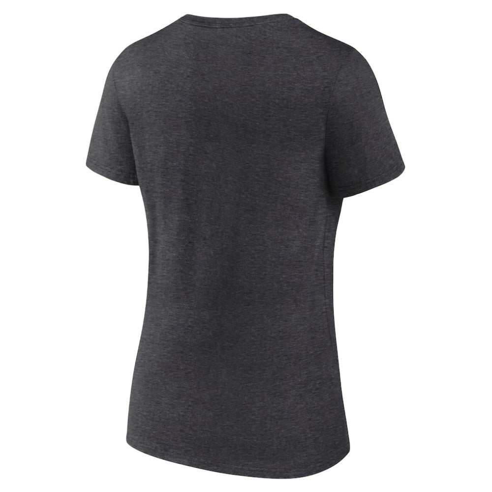 Nashville Predators Fanatics Women's Authentic Pro Primary V-Neck T-Shirt - Heather Charcoal - NHL 5105394