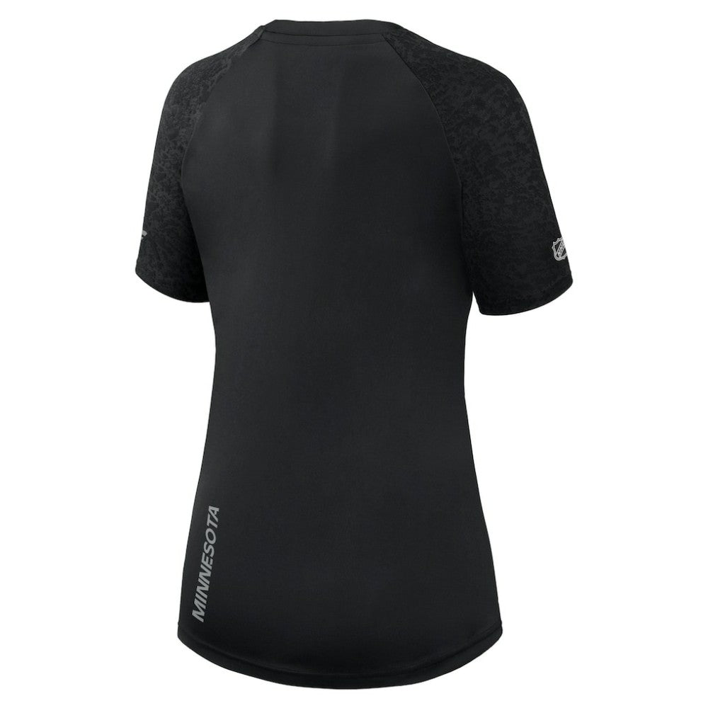 Minnesota Wild Fanatics Women's Authentic Pro Tech T-Shirt - Black - NHL 5105749