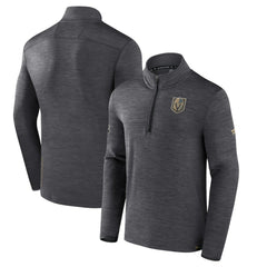Vegas Golden Knights Fanatics Authentic Pro Quarter-Zip Pullover Top - Heather Charcoal - NHL 5105863