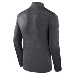 Vegas Golden Knights Fanatics Authentic Pro Quarter-Zip Pullover Top - Heather Charcoal - NHL 5105863