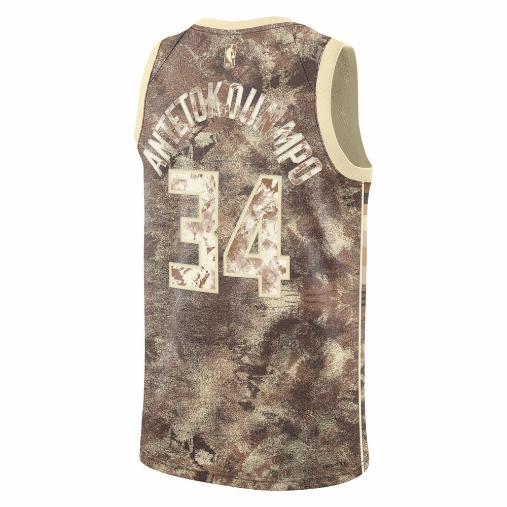 Giannis Antetokounmpo Milwaukee Bucks Unisex Select Series Swingman Jersey Brown | Nike for sale