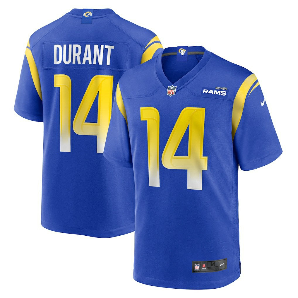 Nike Cobie Durant Los Angeles Rams Game Player Jersey Royal