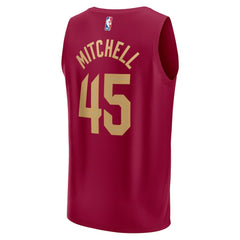 Donovan Mitchell Cleveland Cavaliers Fast Break Replica Jersey for sale Icon Editi- Wine | Fanatics online