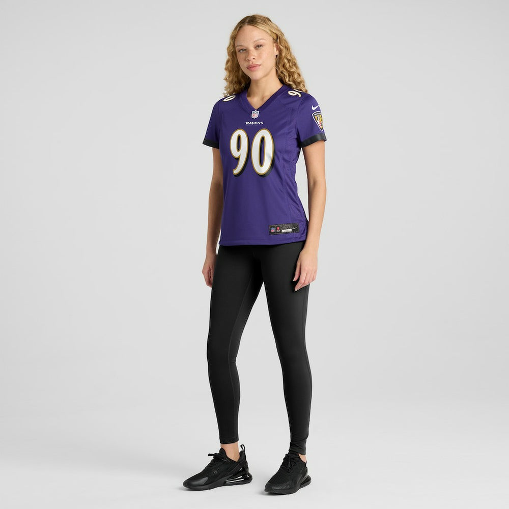 Nike David Ojabo Baltimore Ravens Women's Game Player Jersey Purple