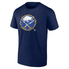 Buffalo Sabres Splatter Logo Team T-Shirt - Navy - NHL 5111177