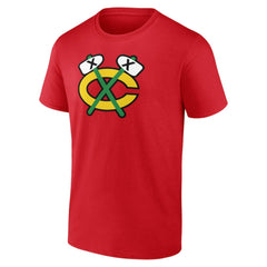 Chicago Blackhawks Shoulder Patch Logo T-Shirt - Red - NHL 5111181