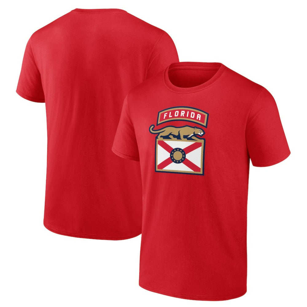 Florida Panthers Shoulder Patch Logo T-Shirt - Red - NHL 5111184