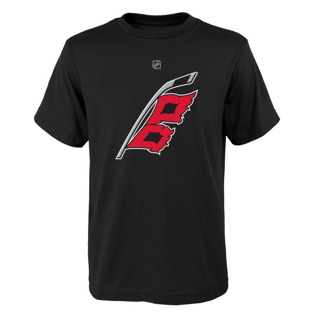 Sebastian Aho Carolina Hurricanes Youth Player Name & Number T-Shirt - Black - NHL 5111190