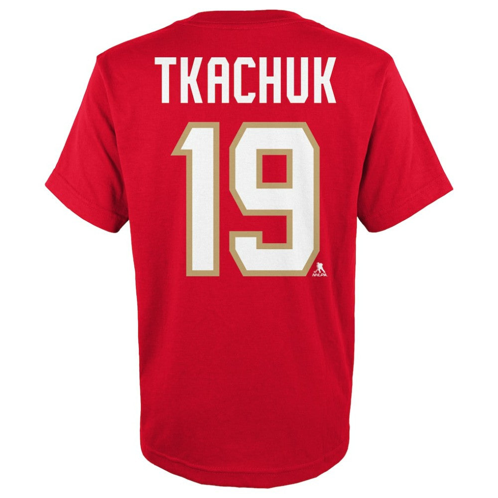 Matthew Tkachuk Florida Panthers Youth Player Name & Number T-Shirt - Red - NHL 5111193