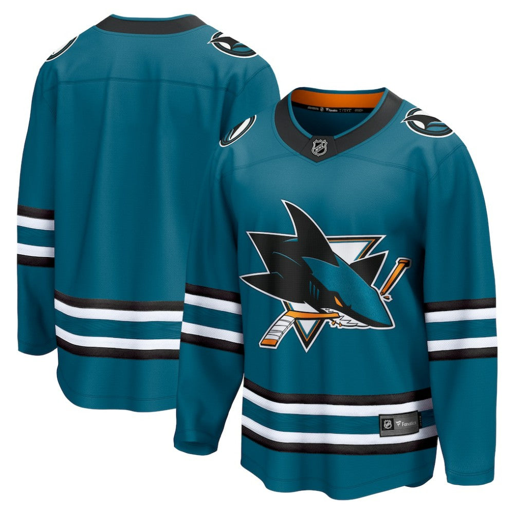 San Jose Sharks Fanatics Home Breakaway Jersey - Teal - NHL 5111270