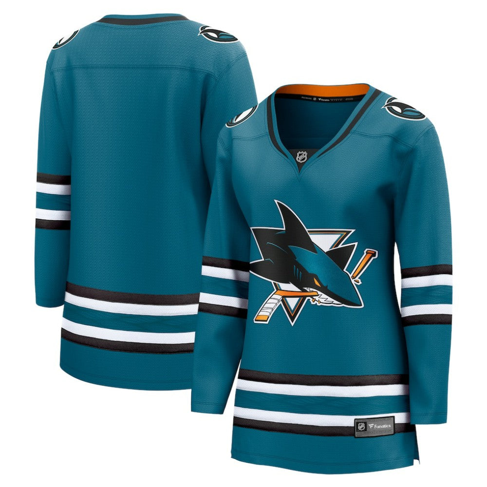 San Jose Sharks Fanatics Women's Home Breakaway Jersey - Teal - NHL 5111271
