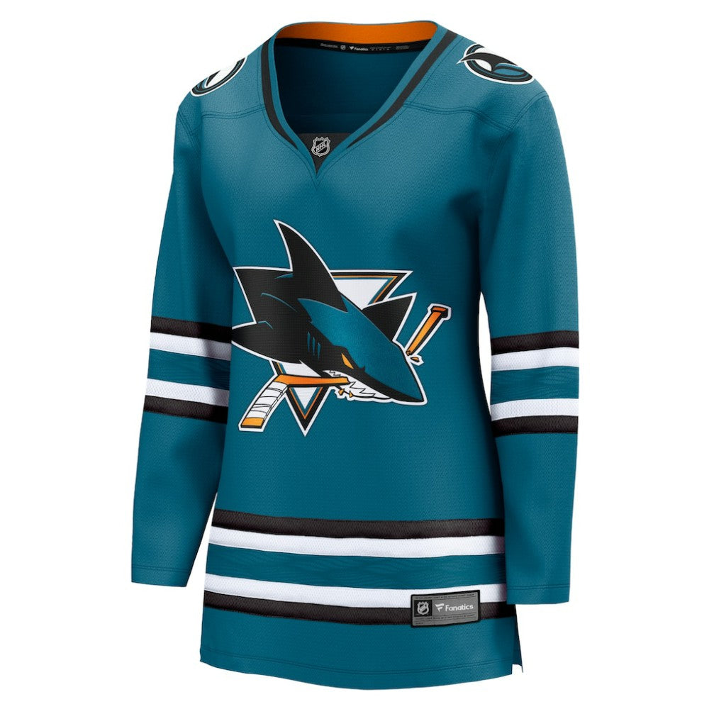 San Jose Sharks Fanatics Women's Home Breakaway Jersey - Teal - NHL 5111271